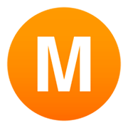 Émoji 🇲 Indicador regional Símbolo Letra M sur JoyPixels 4.0.