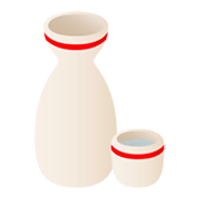 🍶 Emoji Sake-Flasche und -tasse JoyPixels 4.0.