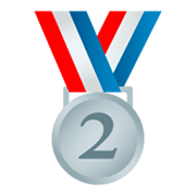 Émoji 🥈 Médaille D’argent sur JoyPixels 4.0.