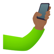 Emoji 🤳🏾 Selfie: Carnagione Abbastanza Scura su JoyPixels 4.0.