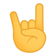 🤘 Emoji Mano Haciendo El Signo De Cuernos en JoyPixels 4.0.