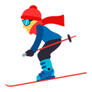 ⛷️ Emoji Skifahrer(in) JoyPixels 4.0.