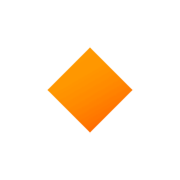🔸 Emoji Rombo Naranja Pequeño en JoyPixels 4.0.