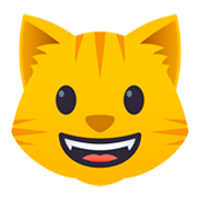 😺 Emoji Rosto De Gato Sorrindo na JoyPixels 4.0.