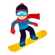 Émoji 🏂🏻 Snowboardeur : Peau Claire sur JoyPixels 4.0.