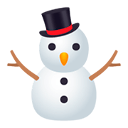 ⛄ Emoji Schneemann ohne Schneeflocken JoyPixels 4.0.