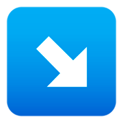 ↘️ Emoji Flecha Hacia La Esquina Inferior Derecha en JoyPixels 4.0.