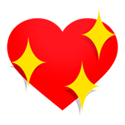 Émoji 💖 Cœur étincelant sur JoyPixels 4.0.