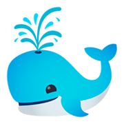 🐳 Emoji Baleia Esguichando água na JoyPixels 4.0.