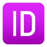 🆔 Emoji Símbolo De Identificación en JoyPixels 4.0.