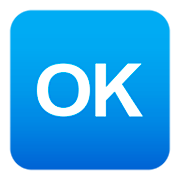 Emoji 🆗 Pulsante OK su JoyPixels 4.0.