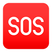 🆘 Emoji Botão SOS na JoyPixels 4.0.