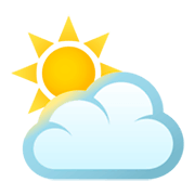 ⛅ Emoji Sonne hinter Wolke JoyPixels 4.0.