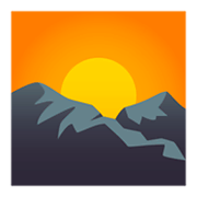 🌄 Emoji Aurora Sobre Montanhas na JoyPixels 4.0.