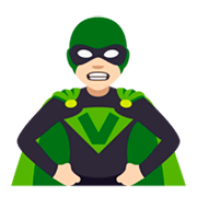 🦹🏻 Emoji Personaje De Supervillano: Tono De Piel Claro en JoyPixels 4.0.