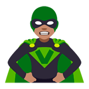 Émoji 🦹🏽 Super-vilain : Peau Légèrement Mate sur JoyPixels 4.0.