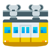 🚟 Emoji Estrada De Ferro Suspensa na JoyPixels 4.0.