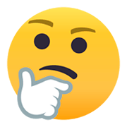 🤔 Emoji nachdenkendes Gesicht JoyPixels 4.0.