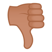 👎🏽 Emoji Pulgar Hacia Abajo: Tono De Piel Medio en JoyPixels 4.0.