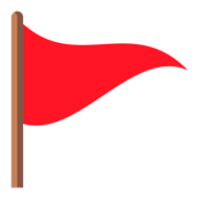 🚩 Emoji Bandera Triangular en JoyPixels 4.0.
