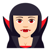 🧛🏻 Emoji Vampiro: Tono De Piel Claro en JoyPixels 4.0.