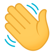 👋 Emoji winkende Hand JoyPixels 4.0.