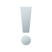 ❕ Emoji Exclamación Blanca en JoyPixels 4.0.