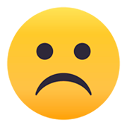☹️ Emoji Rosto Descontente na JoyPixels 4.0.