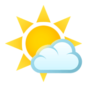 🌤️ Emoji Sol Com Nuvens na JoyPixels 4.0.