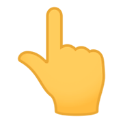 👆 Emoji Dorso De Mano Con índice Hacia Arriba en JoyPixels 4.0.