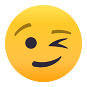 😉 Emoji Cara Guiñando El Ojo en JoyPixels 4.0.