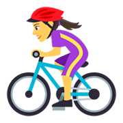 Émoji 🚴‍♀️ Cycliste Femme sur JoyPixels 4.0.