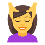💆‍♀️ Emoji Mulher Recebendo Massagem Facial na JoyPixels 4.0.