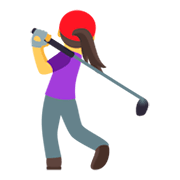 🏌️‍♀️ Emoji Mujer Jugando Al Golf en JoyPixels 4.0.