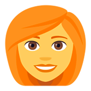 👩‍🦰 Emoji Mujer: Pelo Pelirrojo en JoyPixels 4.0.