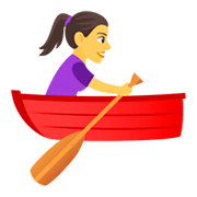 🚣‍♀️ Emoji Mujer Remando En Un Bote en JoyPixels 4.0.