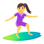 Émoji 🏄‍♀️ Surfeuse sur JoyPixels 4.0.