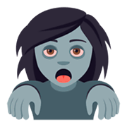 Emoji 🧟‍♀️ Zombie Donna su JoyPixels 4.0.