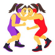 🤼‍♀️ Emoji Mulheres Lutando na JoyPixels 4.0.