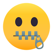 🤐 Emoji Cara Con La Boca Cerrada Con Cremallera en JoyPixels 4.0.
