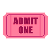 Emoji 🎟️ Biglietto D’ingresso su JoyPixels 5.0.