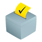 🗳️ Emoji Urne mit Wahlzettel JoyPixels 5.0.