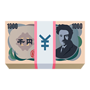 Emoji 💴 Banconota Yen su JoyPixels 5.0.