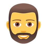 Emoji 🧔 Uomo Con La Barba su JoyPixels 5.0.