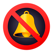 Emoji 🔕 Campana Sbarrata su JoyPixels 5.0.