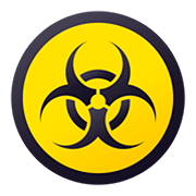 Emoji ☣️ Simbolo Del Rischio Biologico su JoyPixels 5.0.