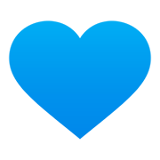 💙 Emoji Coração Azul na JoyPixels 5.0.