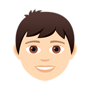 Emoji 👦🏻 Bambino: Carnagione Chiara su JoyPixels 5.0.