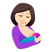 🤱🏻 Emoji Amamentando: Pele Clara na JoyPixels 5.0.