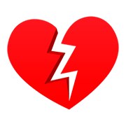 💔 Emoji Coração Partido na JoyPixels 5.0.